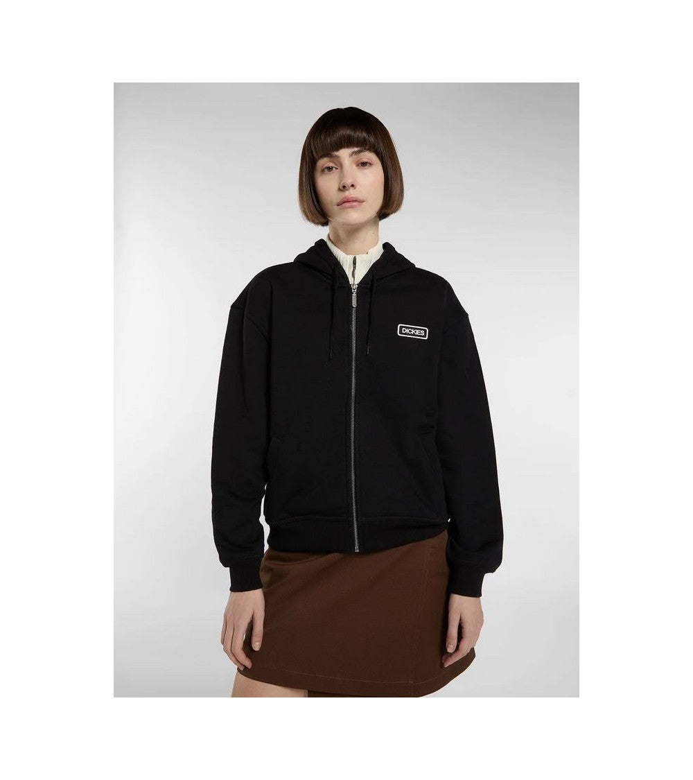 Felpa con cappuccio e zip Dickies Deshler - Black
