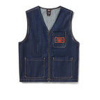 Dickies x Harley-Davidson Sleeveless Denim Jacket - Rinsed Indigo Blue