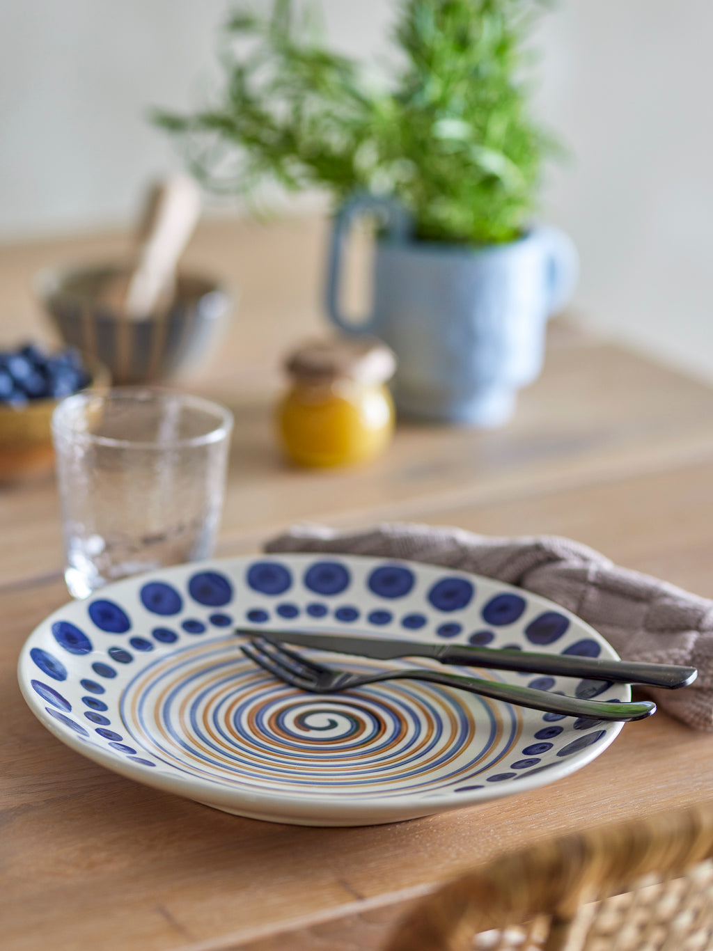 Shama - Plate - Multicolour - Stoneware