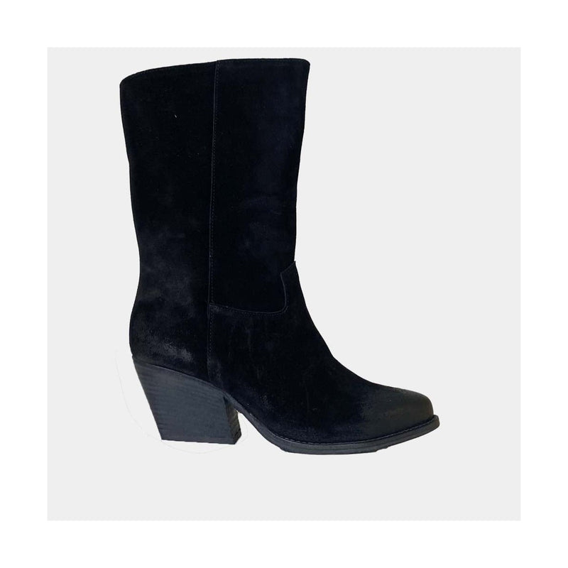 Mi-Bottes Ann Tuil Donatela - Velours Noir