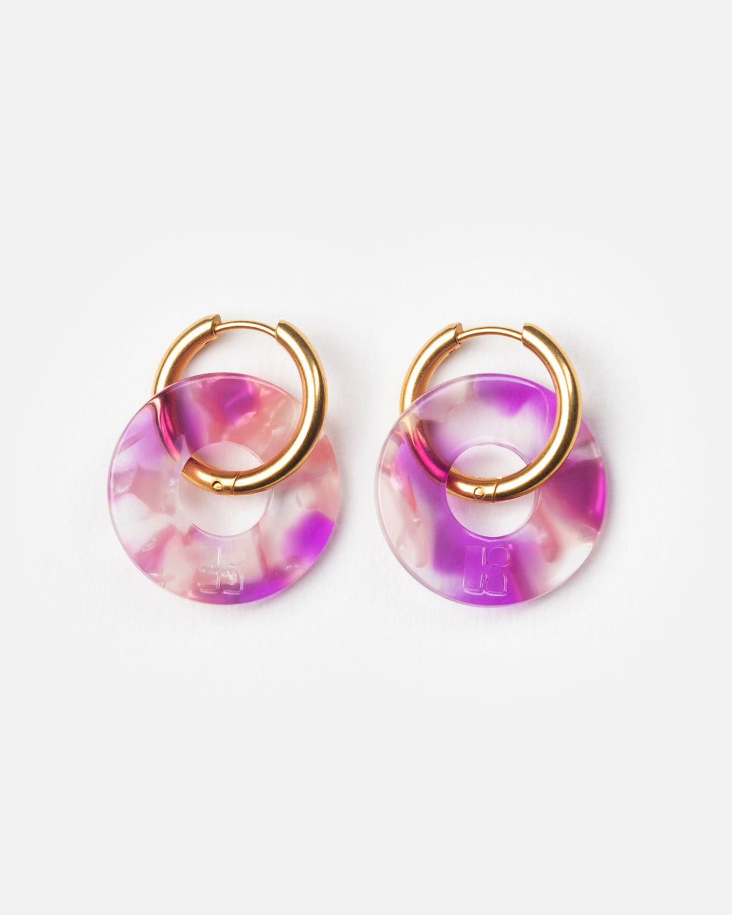Boucles D'Oreilles Donuts - Pink