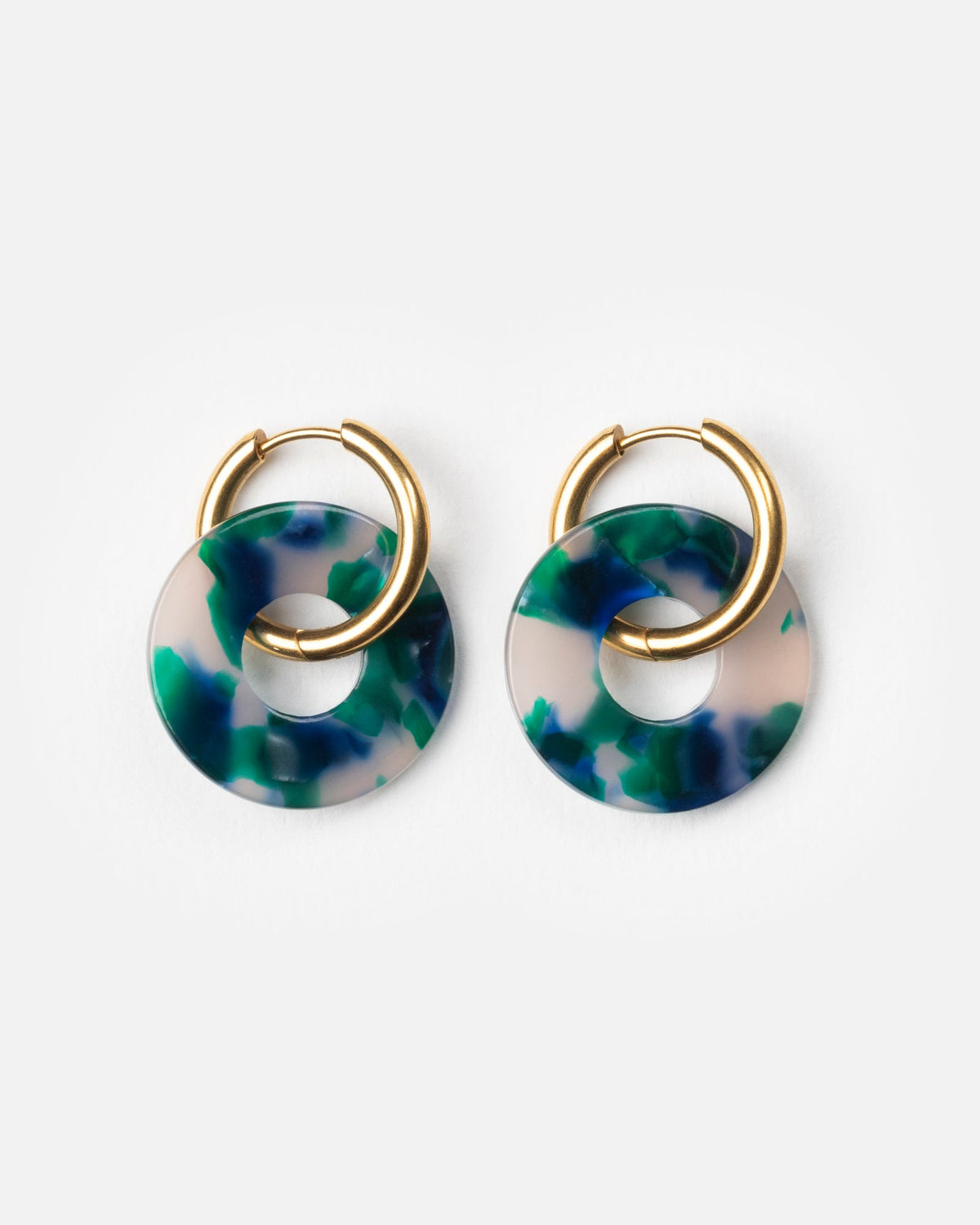 Boucles D'Oreilles Donuts - Verde
