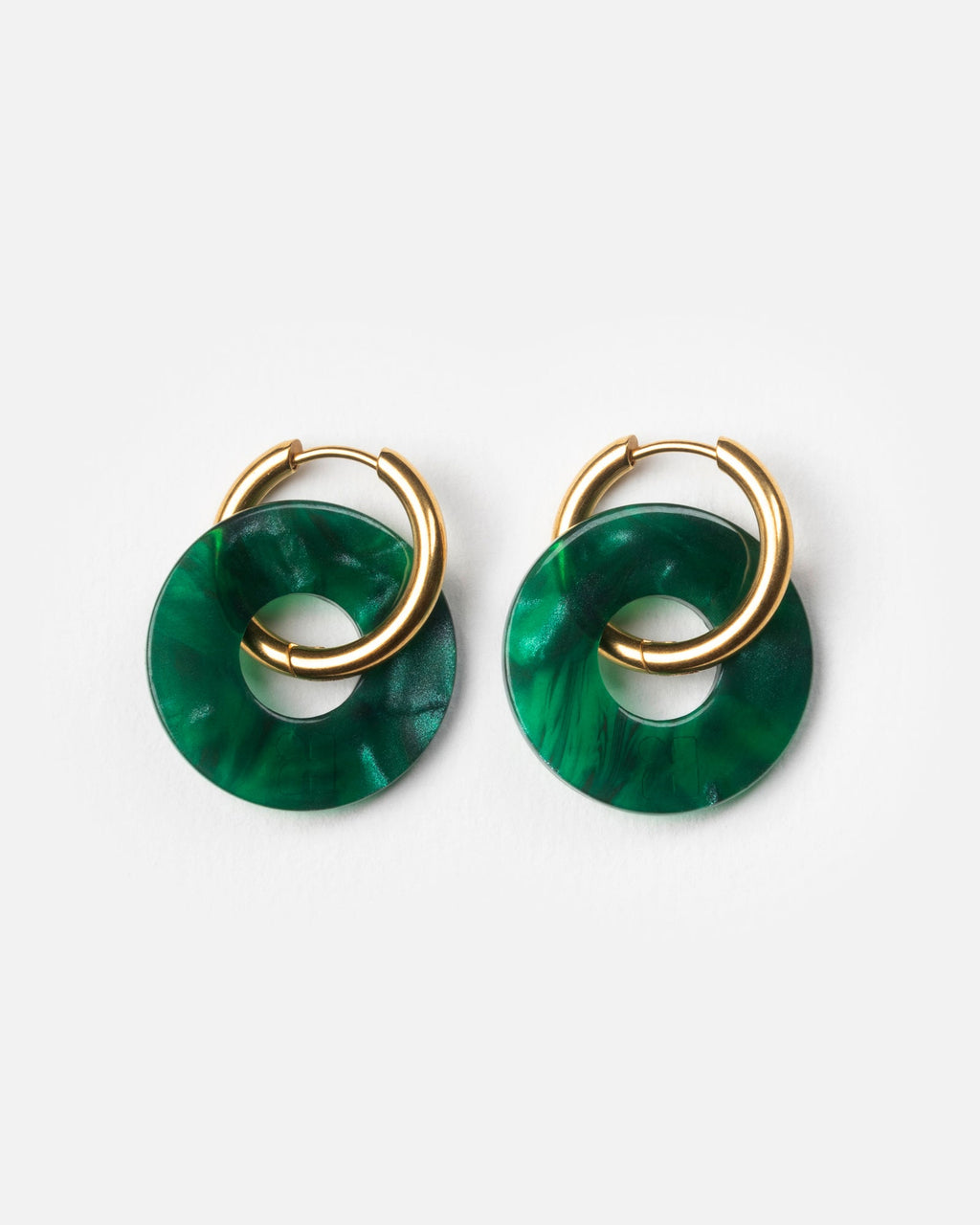 Boucles D'Oreilles Donuts - Vert