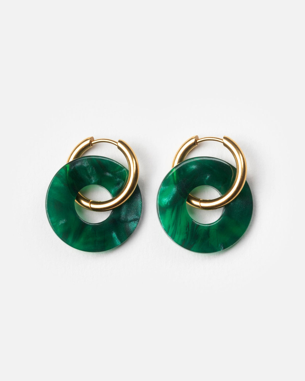 Boucles D'Oreilles Donuts - Vert
