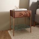 Table de chevet Doori en bois foncé