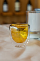 Set of 2 Small Double-Walled Glasses - Yellow