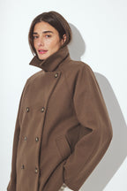 Cappotto Corto Doppiopetto - Tortora