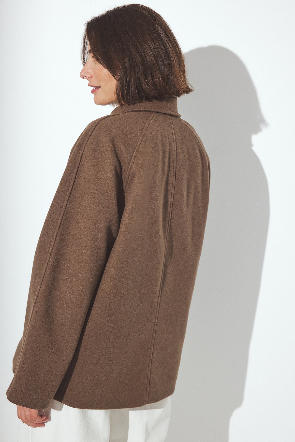 Cappotto Corto Doppiopetto - Tortora