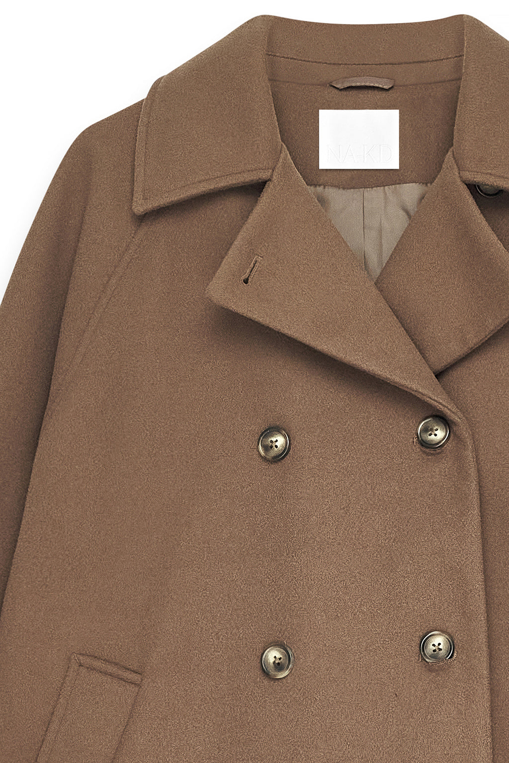 Cappotto Corto Doppiopetto - Tortora