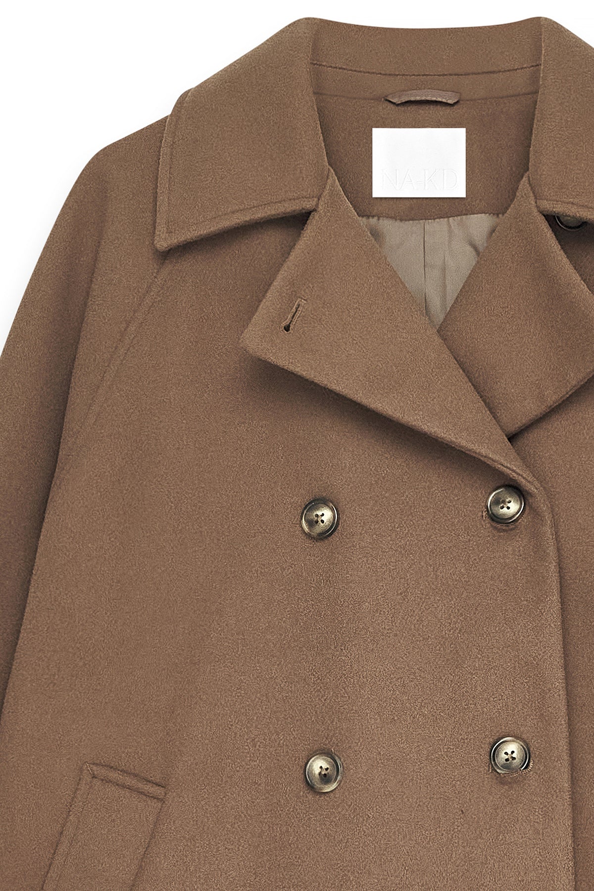 Cappotto Corto Doppiopetto - Tortora
