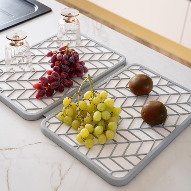 Double Égouttoir En Pierre De Diatomite - 2 Coloris