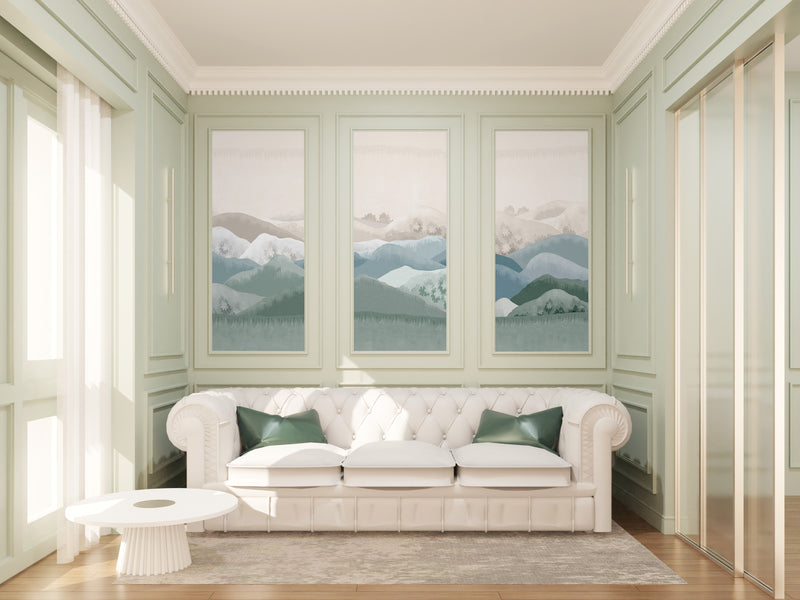 Fresque Douce Montagne - Prairie