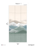 Fresque Douce Montagne - Prairie