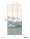 Fresque Douce Montagne - Prairie