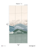 Fresque Douce Montagne - Prairie