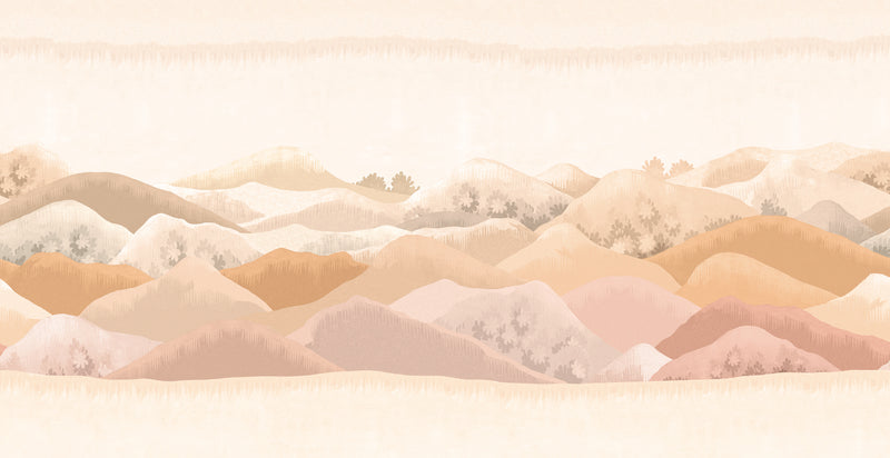 Fresque Douce Montagne - Terre Orange
