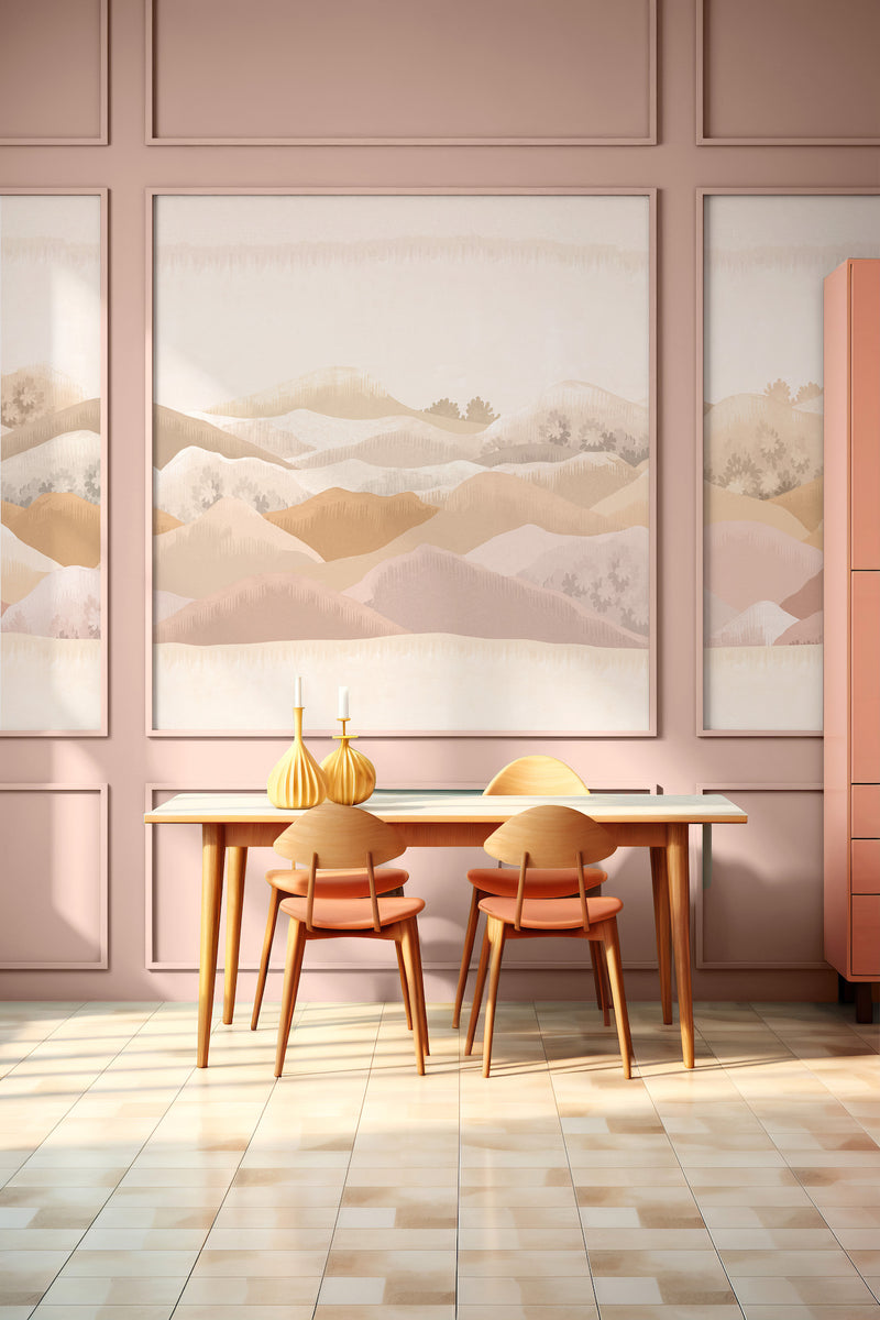 Fresque Douce Montagne - Terre Orange