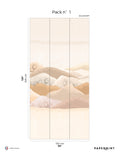 Mural Douce Montagne - Terre Orange