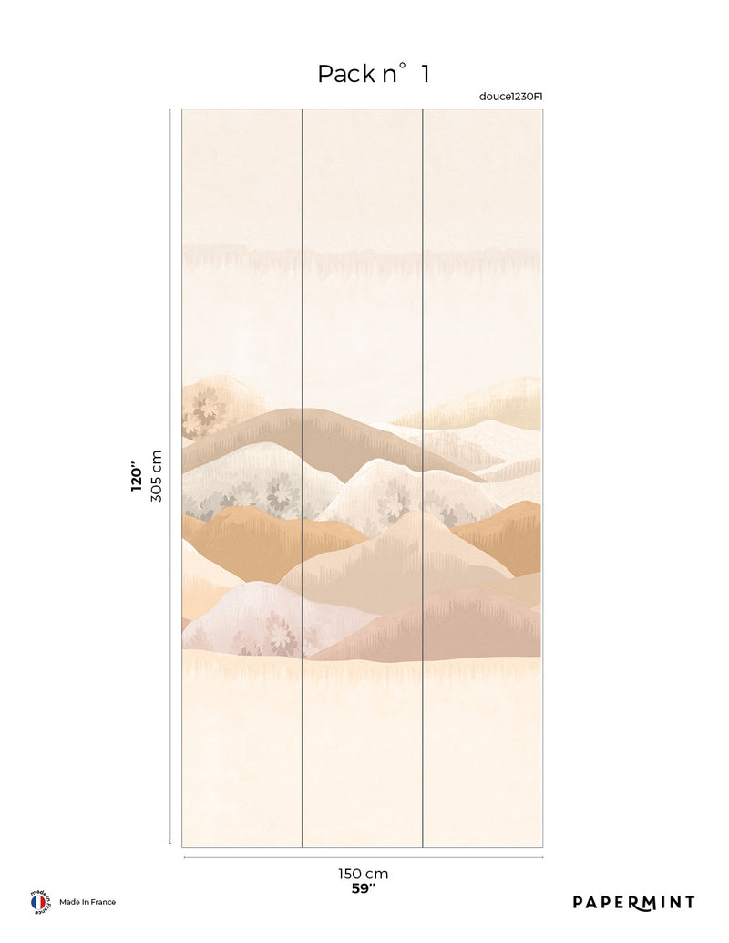 Fresque Douce Montagne - Terre Orange