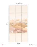 Mural Douce Montagne - Terre Orange