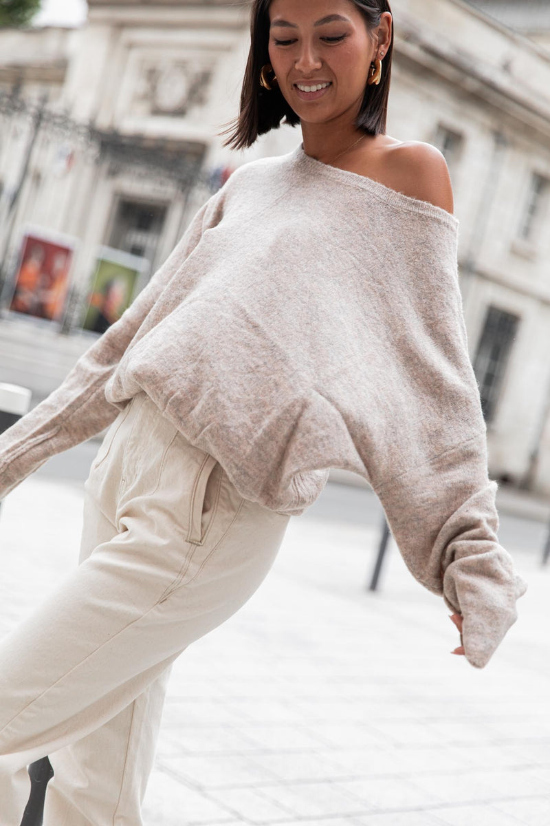 DOUCEUR Beige - Pull Loose