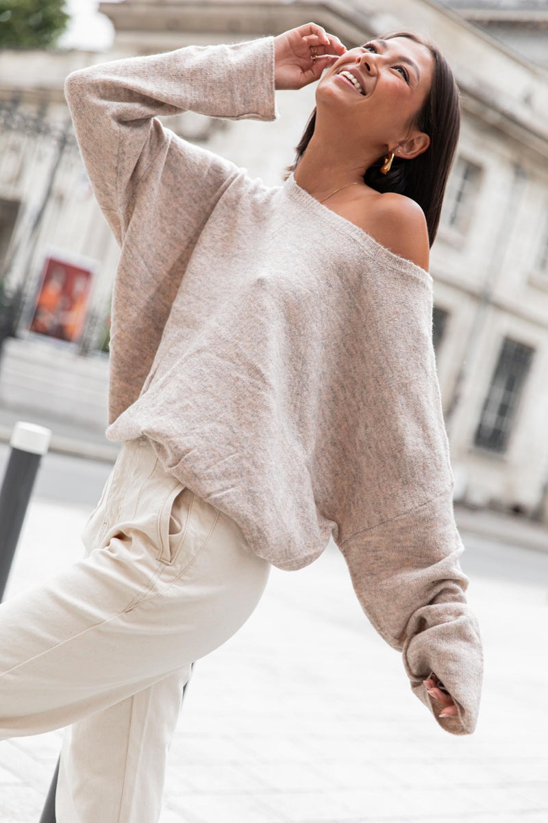 DOUCEUR Beige - Pull Loose