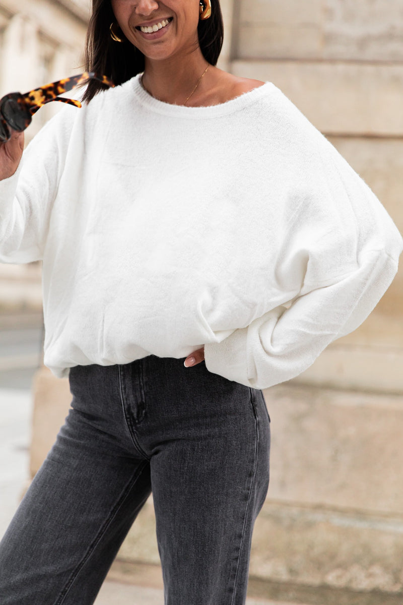 DOUCEUR Blanc - Pull Loose