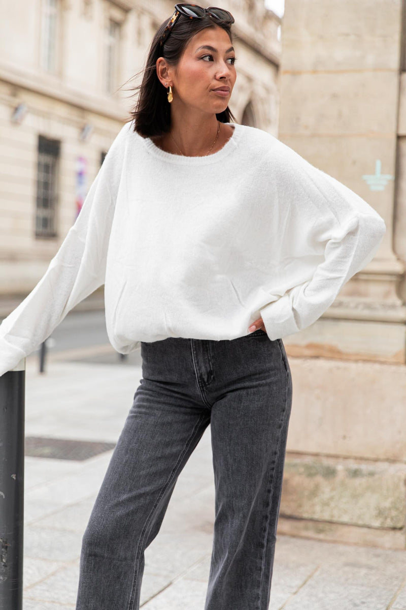 DOUCEUR Blanc - Pull Loose