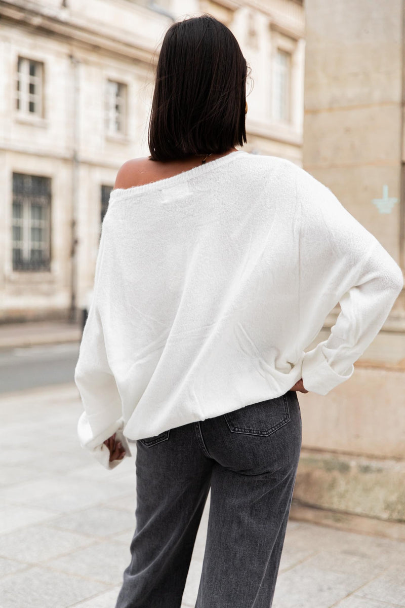 DOUCEUR Blanc - Pull Loose
