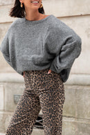 DOUCEUR Gris Chiné - Pull Loose