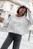 DOUCEUR Gris Clair - Pull Loose