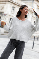 DOUCEUR Gris Clair - Pull Loose