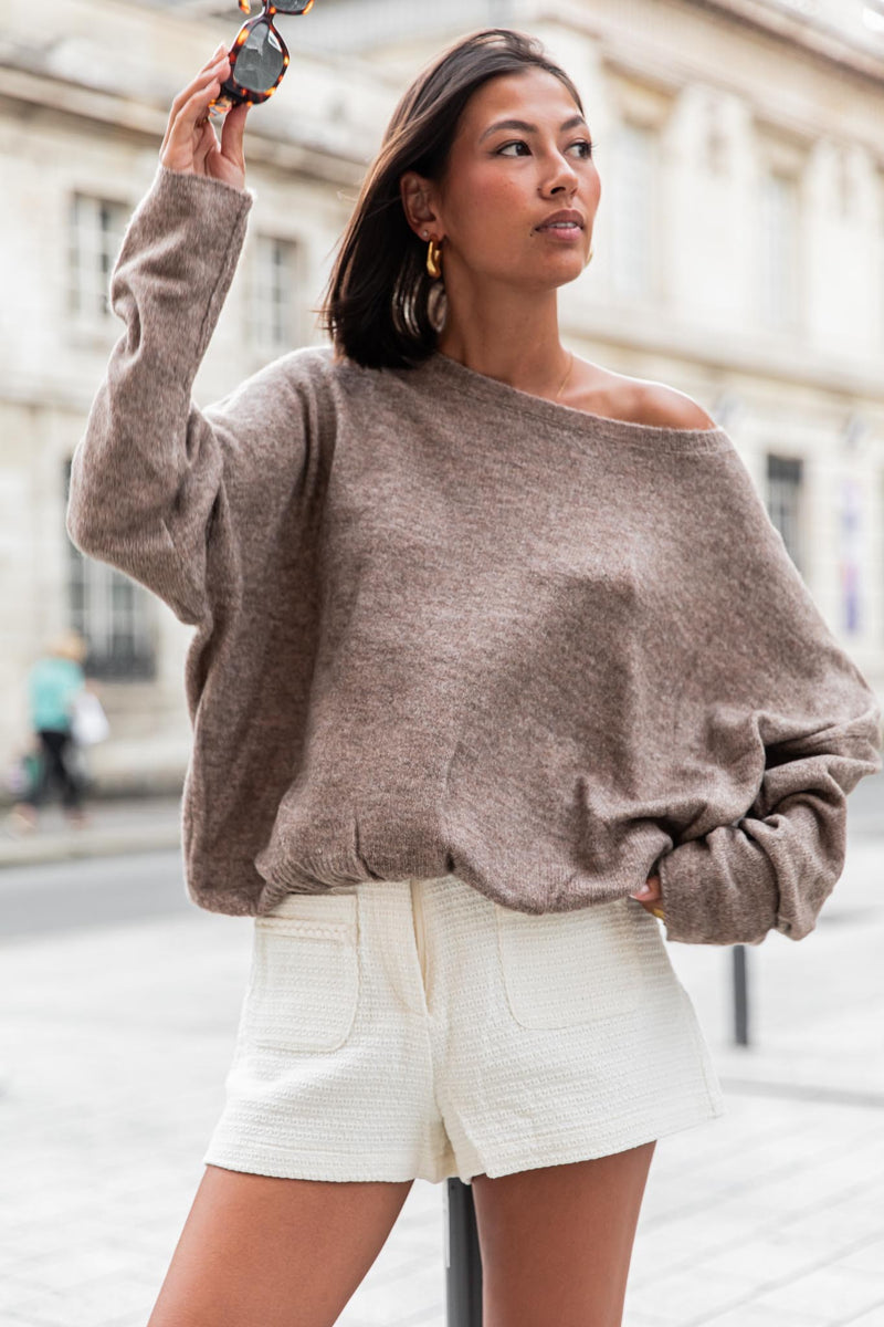 DOUCEUR Taupe - Pull Loose