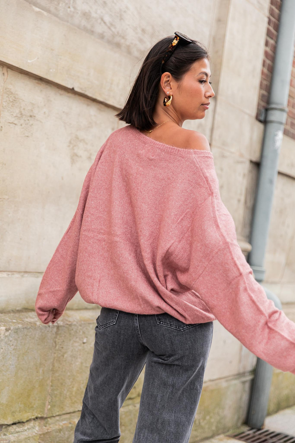 DOUCEUR Rosa viejo - Jersey holgado