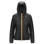 Plumífero Con Capucha K-Way Lily Quilted Warm - Negro