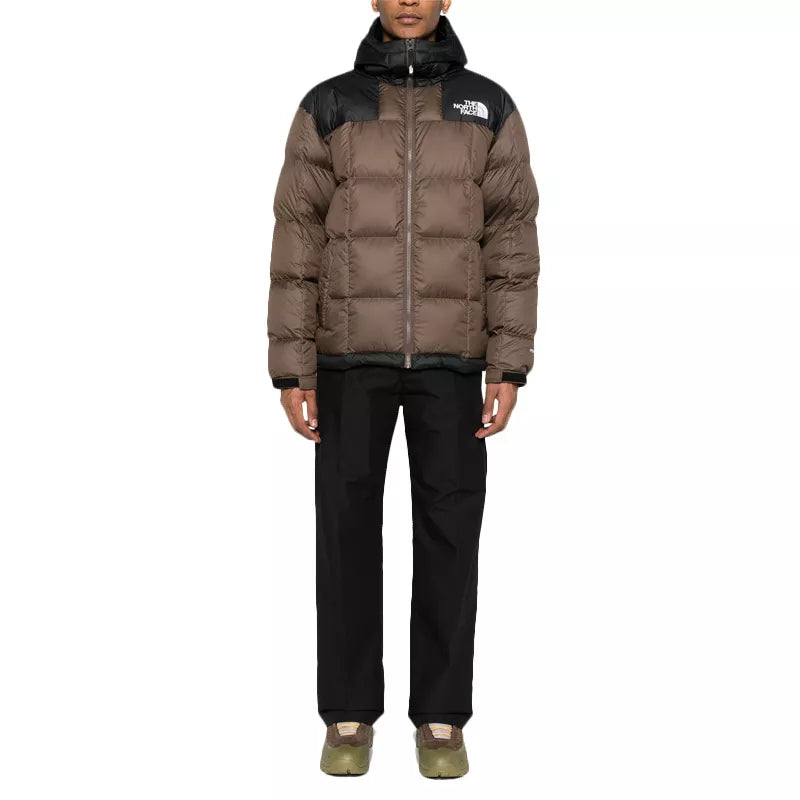 The North Face - Doudoune À Capuche M Lhotse - Marron/Noir