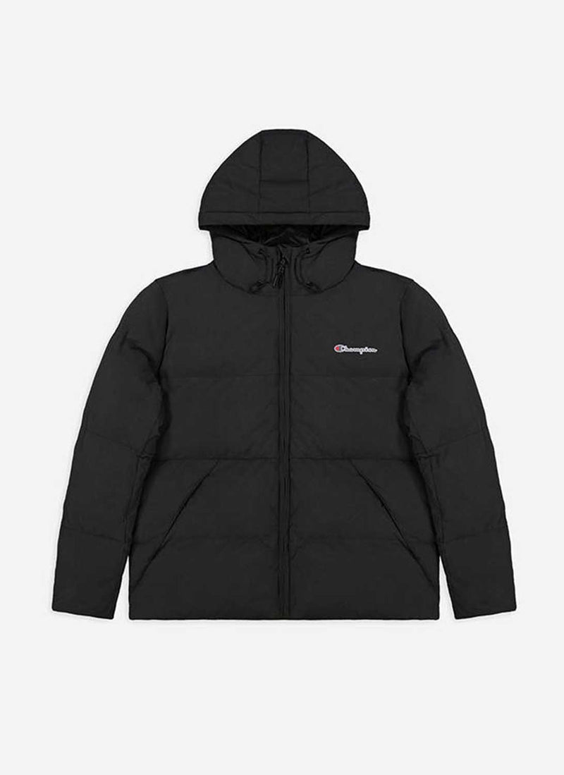 Champion - Doudoune À Capuche Hooded - Noir - Homme