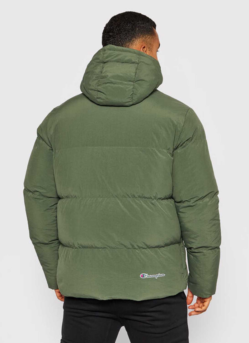 Champion - Doudoune À Capuche Hooded - Vert - Homme