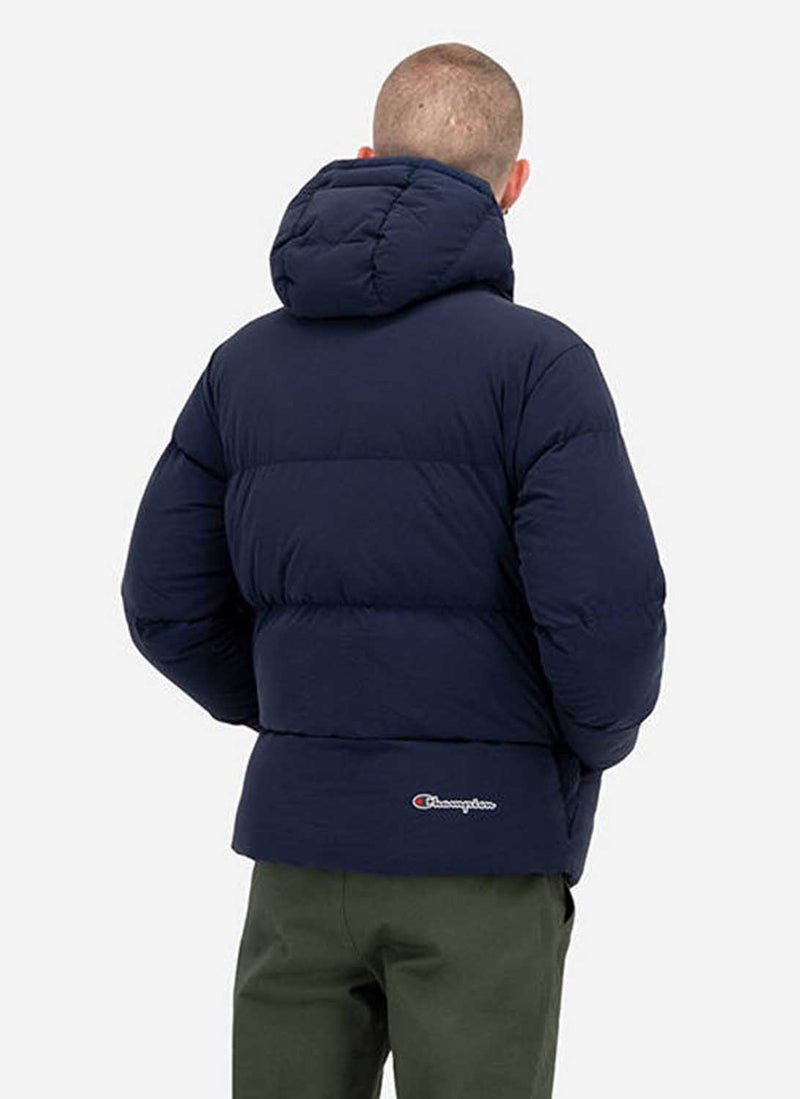 Champion - Doudoune À Capuche Hooded - Bleu - Homme