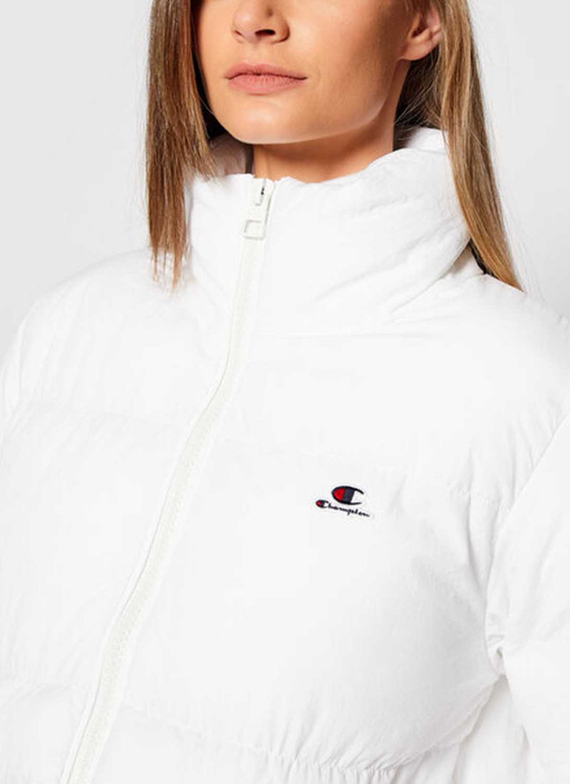 Champion - Doudoune Col Montant - Blanc - Femme