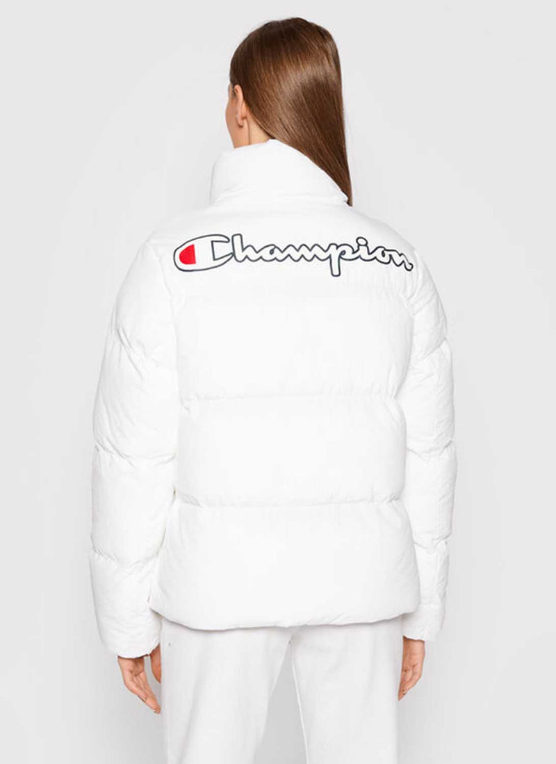 Champion - Doudoune Col Montant - Blanc - Femme