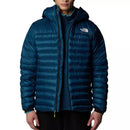 Doudoune Légère À Capuche M Terra Peak - Bleu Petrole/Blanc