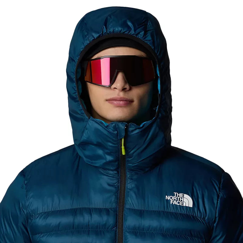 Doudoune Légère À Capuche M Terra Peak - Bleu Petrole/Blanc