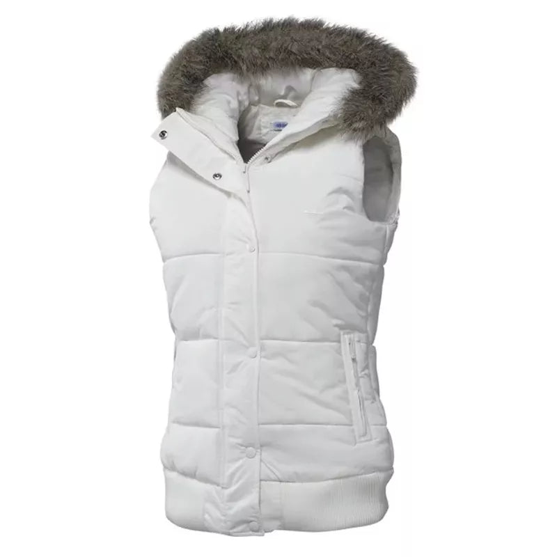 Doudoune Sans Manches Adidas Originals - Blanc, Gris .
