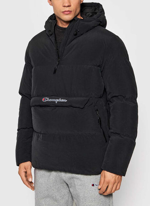 Champion - Doudoune Semi-Zippée Hooded - Noir - Homme