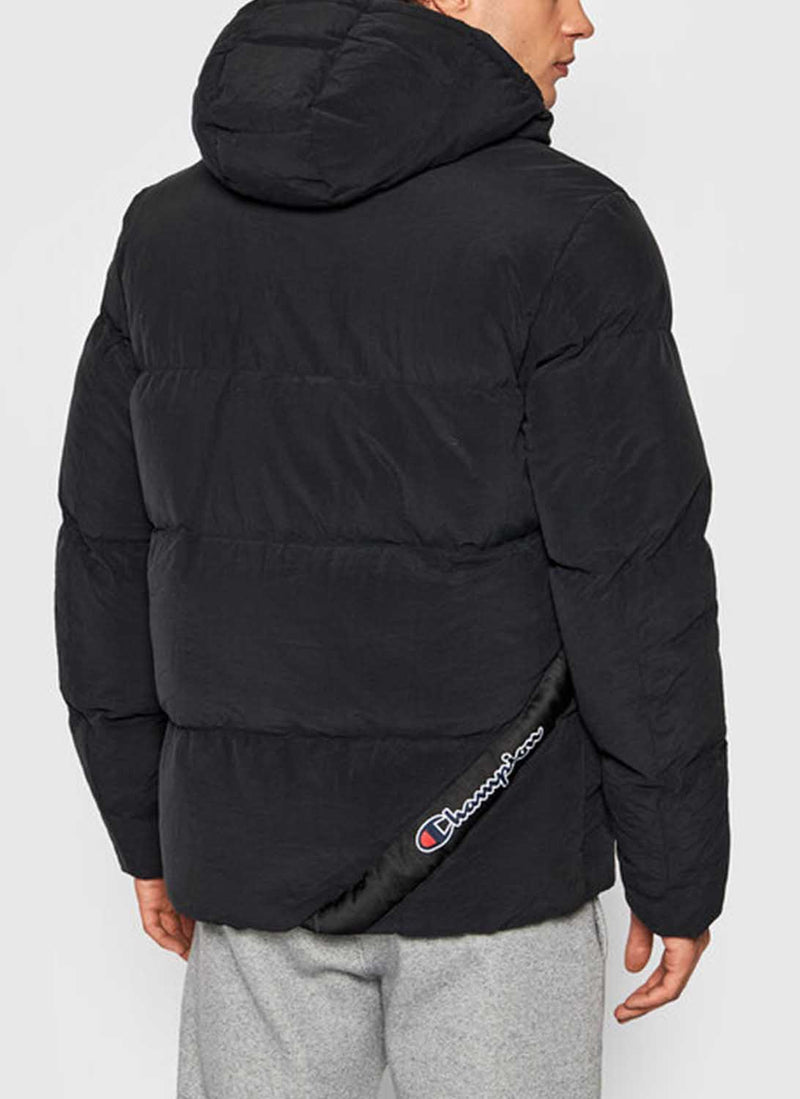 Champion - Doudoune Semi-Zippée Hooded - Noir - Homme