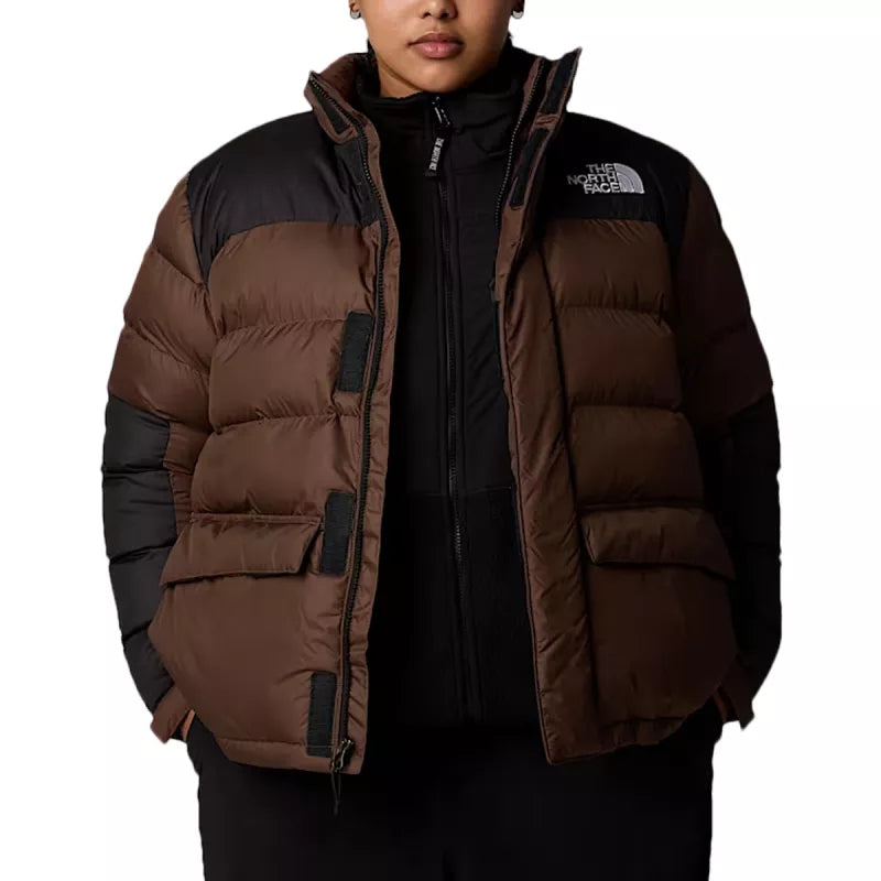 The North Face - Chaqueta de plumón Limbara talla grande - Marrón/Negro