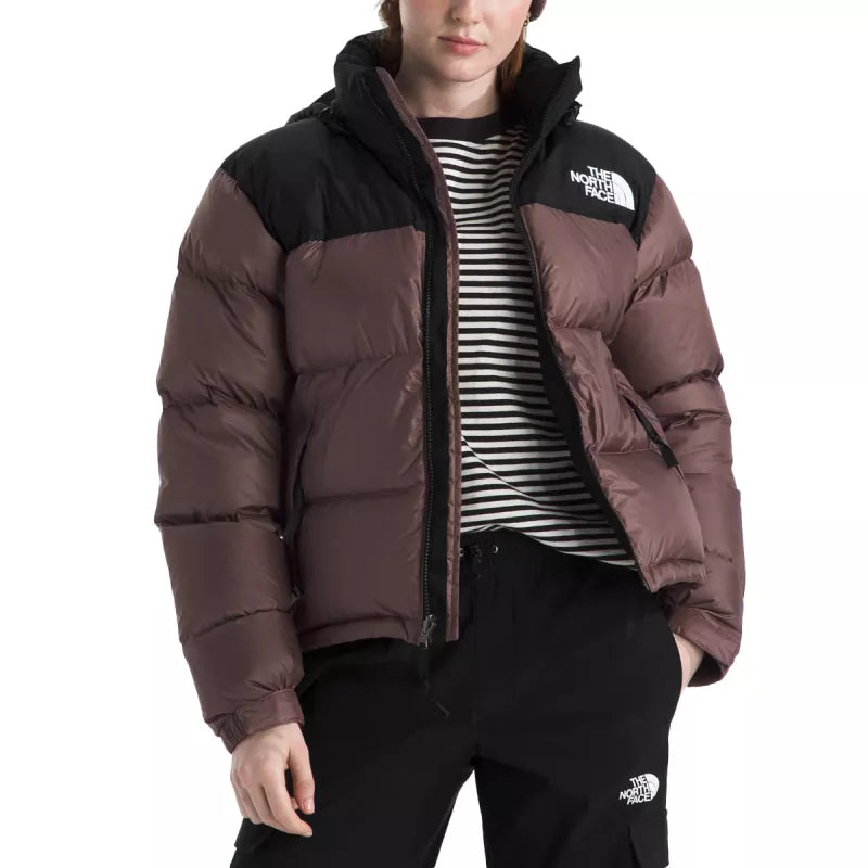 Doudoune The North Face W 1996 Retro Nuptse - Bordeaux/Noir