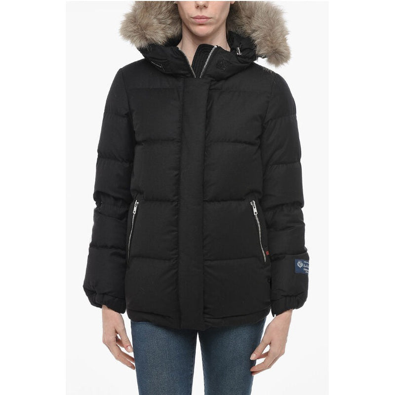 Aliquippa Down Jacket With Removable Fur