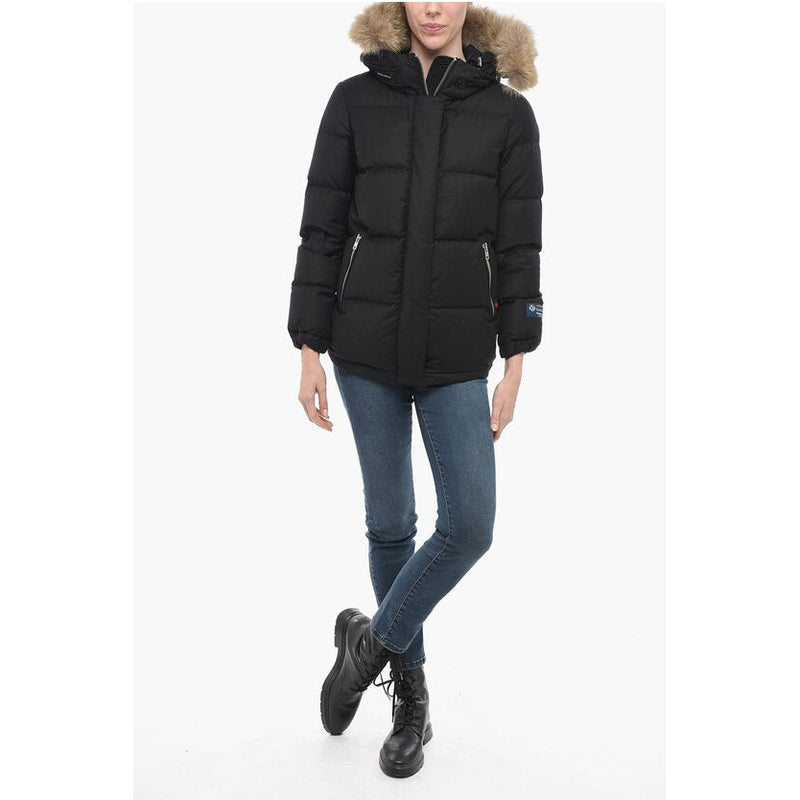 Aliquippa Down Jacket With Removable Fur